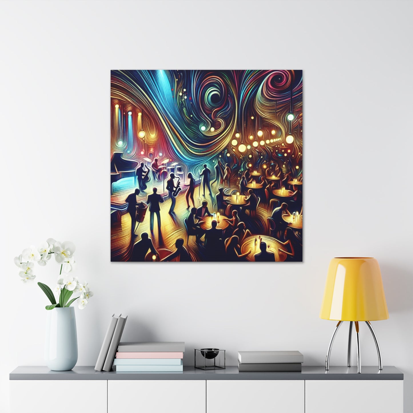 "Jazz Nights in Paris" - Canvas