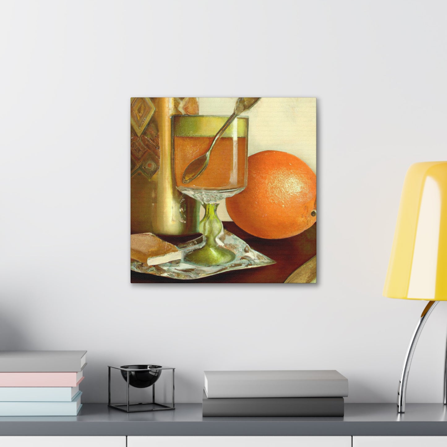 "Orange Glows in Baroque" - Canvas