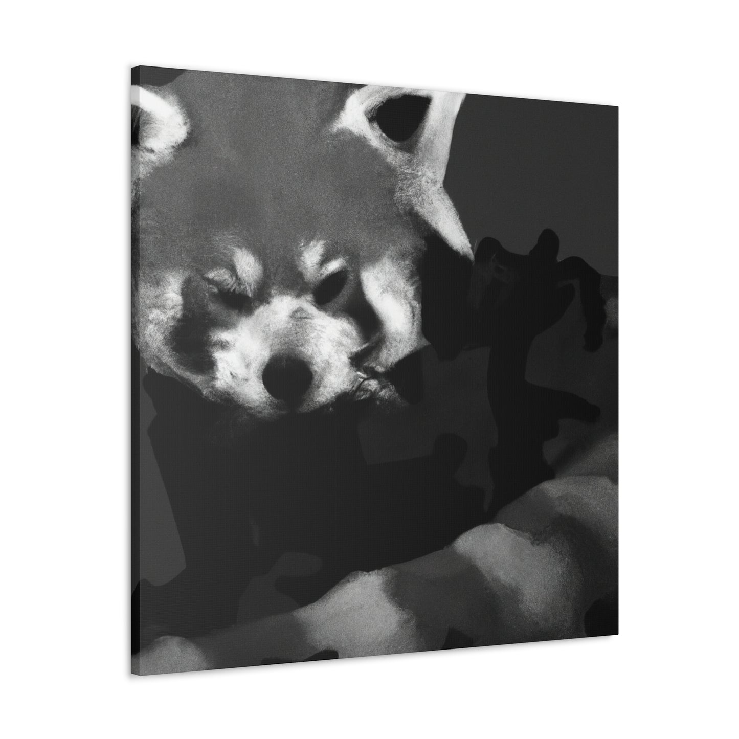 Red Panda Expressionism - Canvas