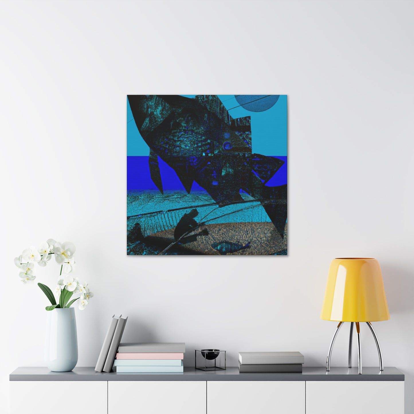 "Depths of Sea Fishing" - Canvas