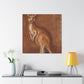 Kangaroo in Nature's Splendor - Canvas