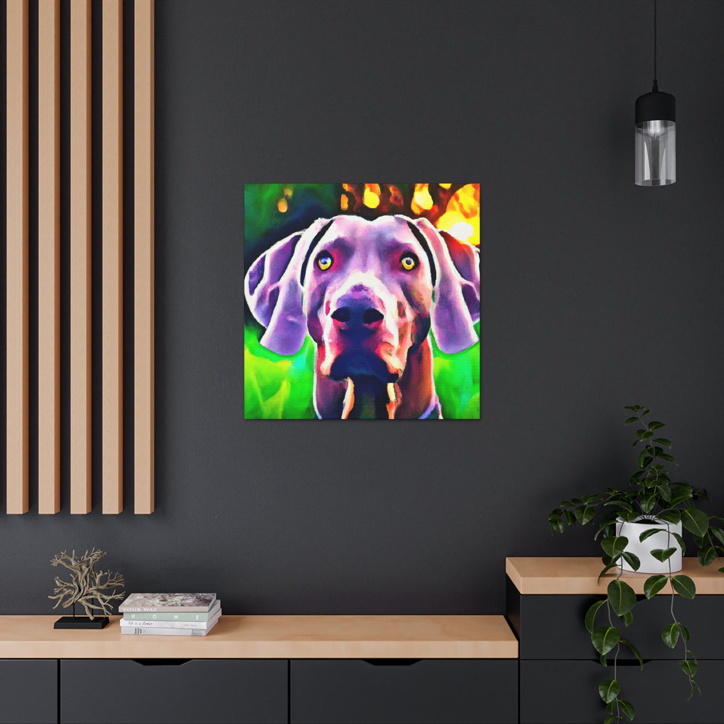 Weimaraner Wonderland - Canvas