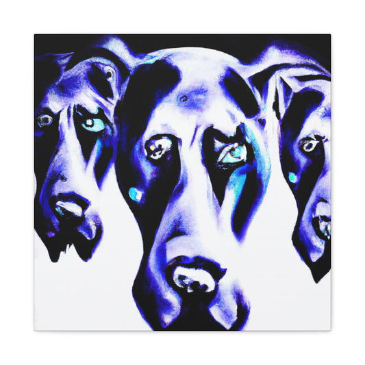 Fierce Great Dane Dreaming - Canvas