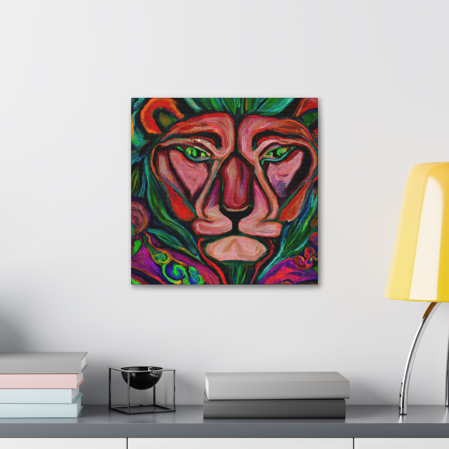 "Lion in Art Nouveau" - Canvas