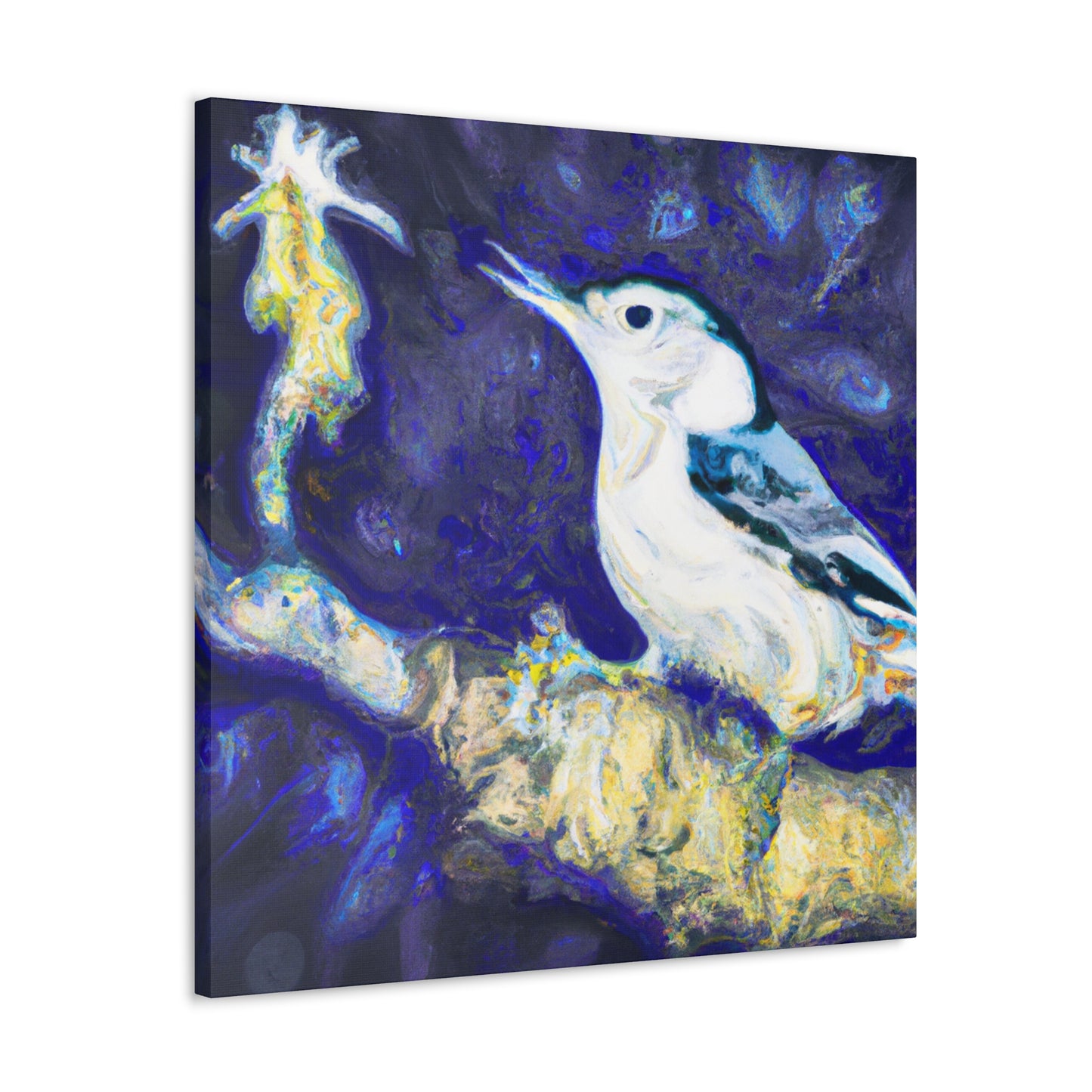 "Bird of Splendour Nuthatch" - Canvas