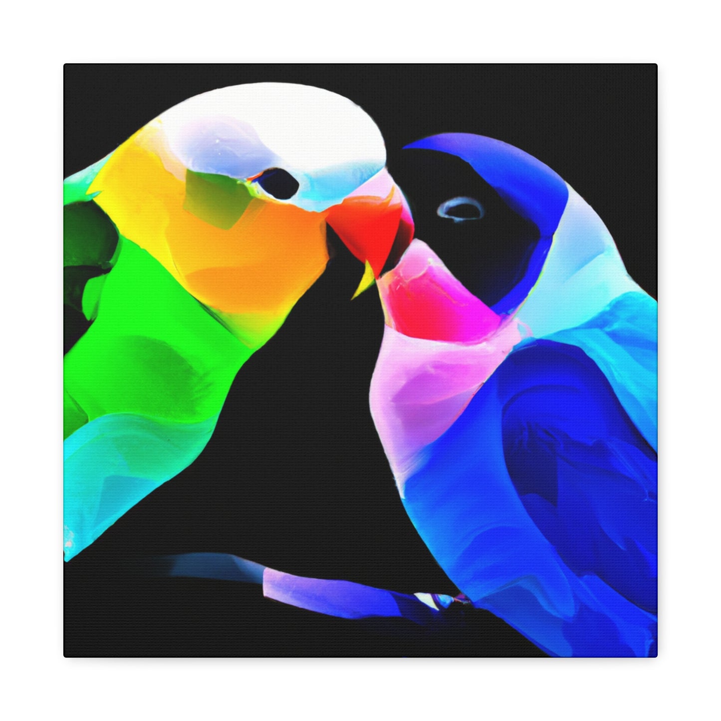 Lovebirds in Moonlight - Canvas