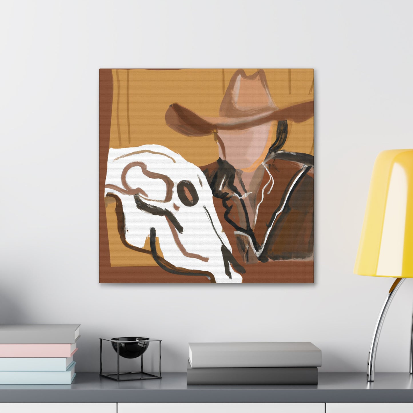 Cow Skull Reflection - Canvas