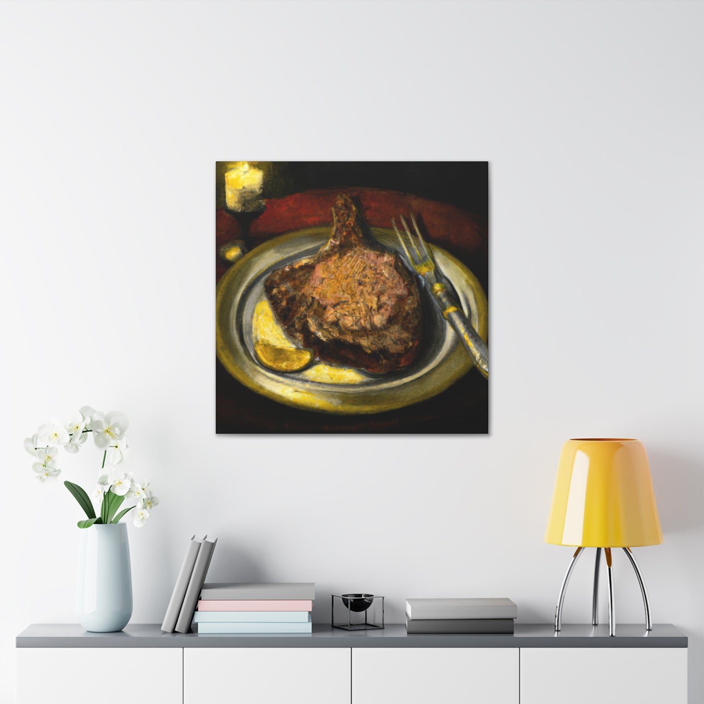 "Steak in Neoclassicism" - Canvas