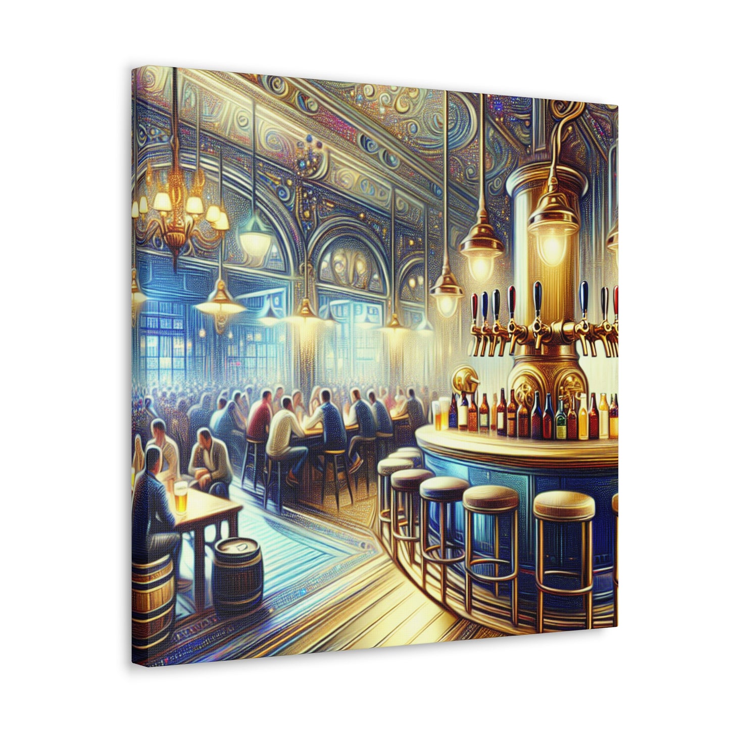 "Revelry at the Brewery" - Canvas