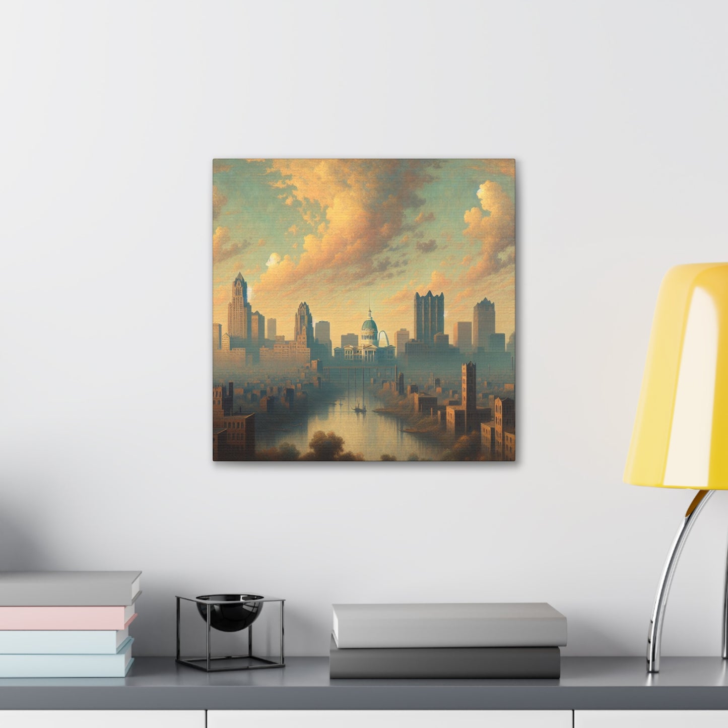 "Enigmatic City Symmetry" - Canvas