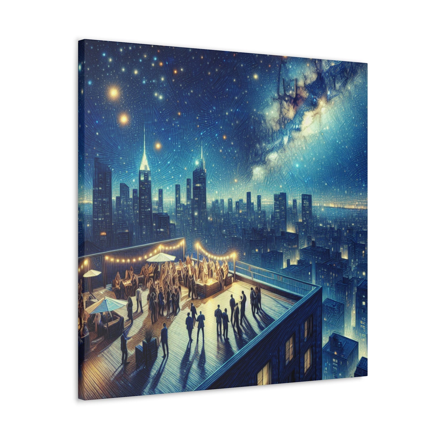 Majestic Rooftop Revelry - Canvas