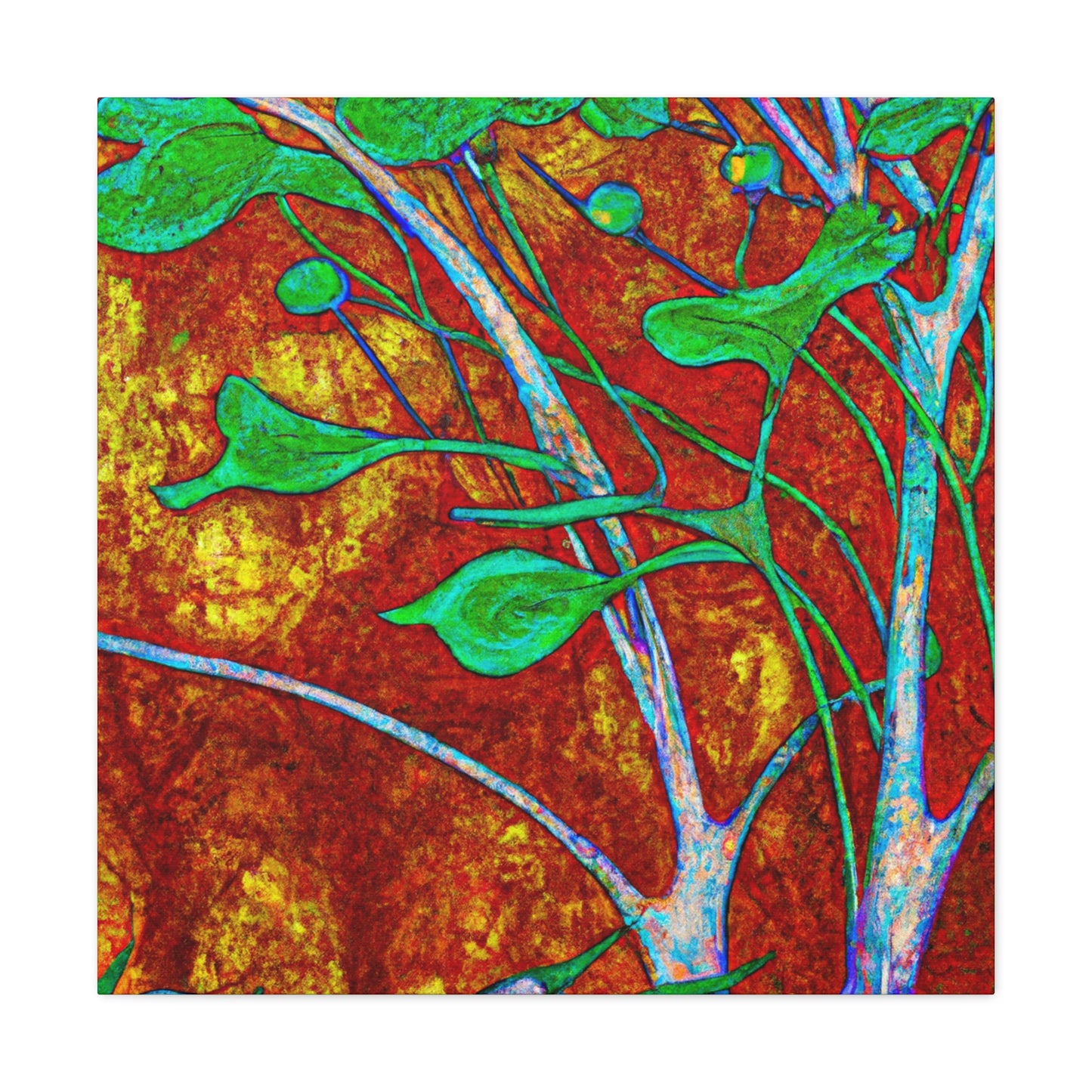 "Dogwood in Art Nouveau" - Canvas