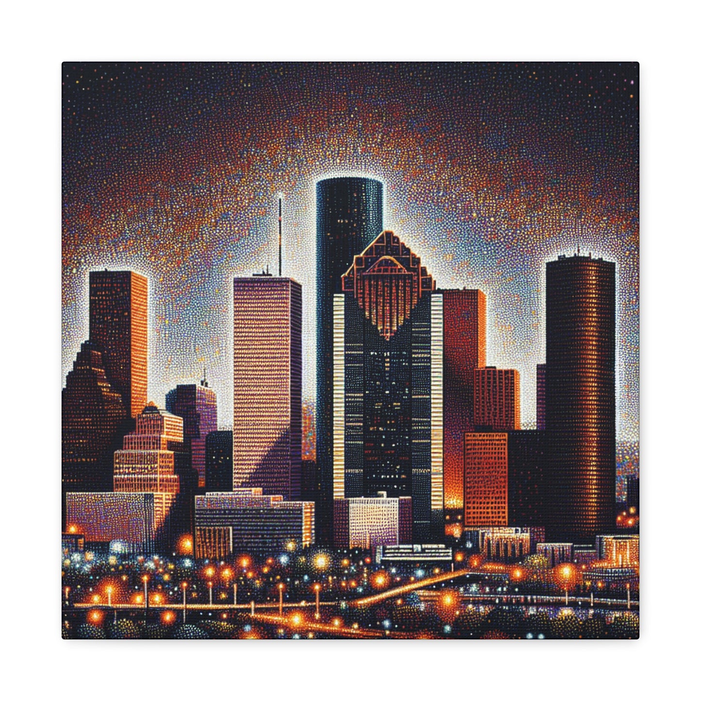 "Texan Urban Tapestry" - Canvas