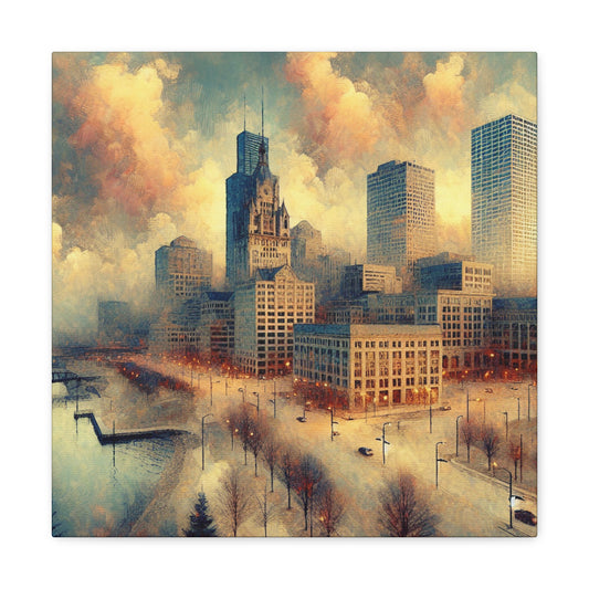 "Urban Serenity: Milwaukee Memoirs" - Canvas