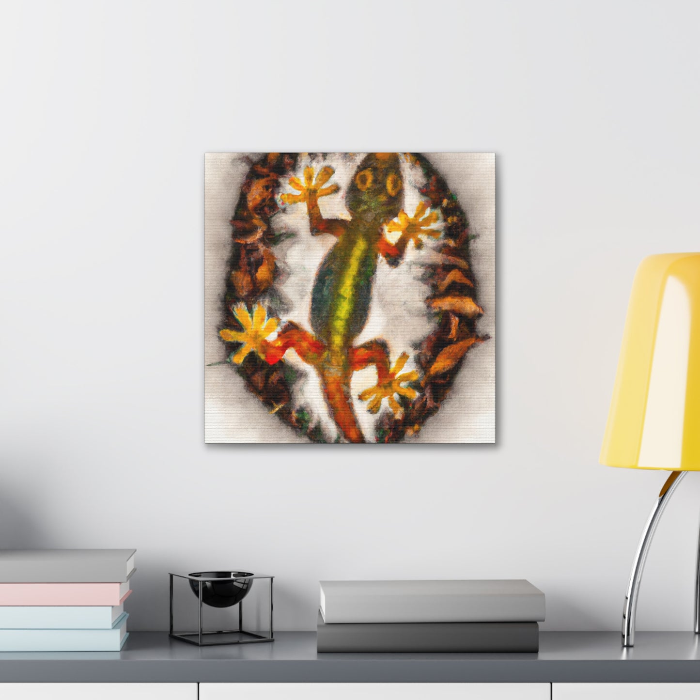 Gecko's Reflection Grandeur - Canvas