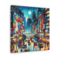 "Midnight Metropolis Mirage" - Canvas