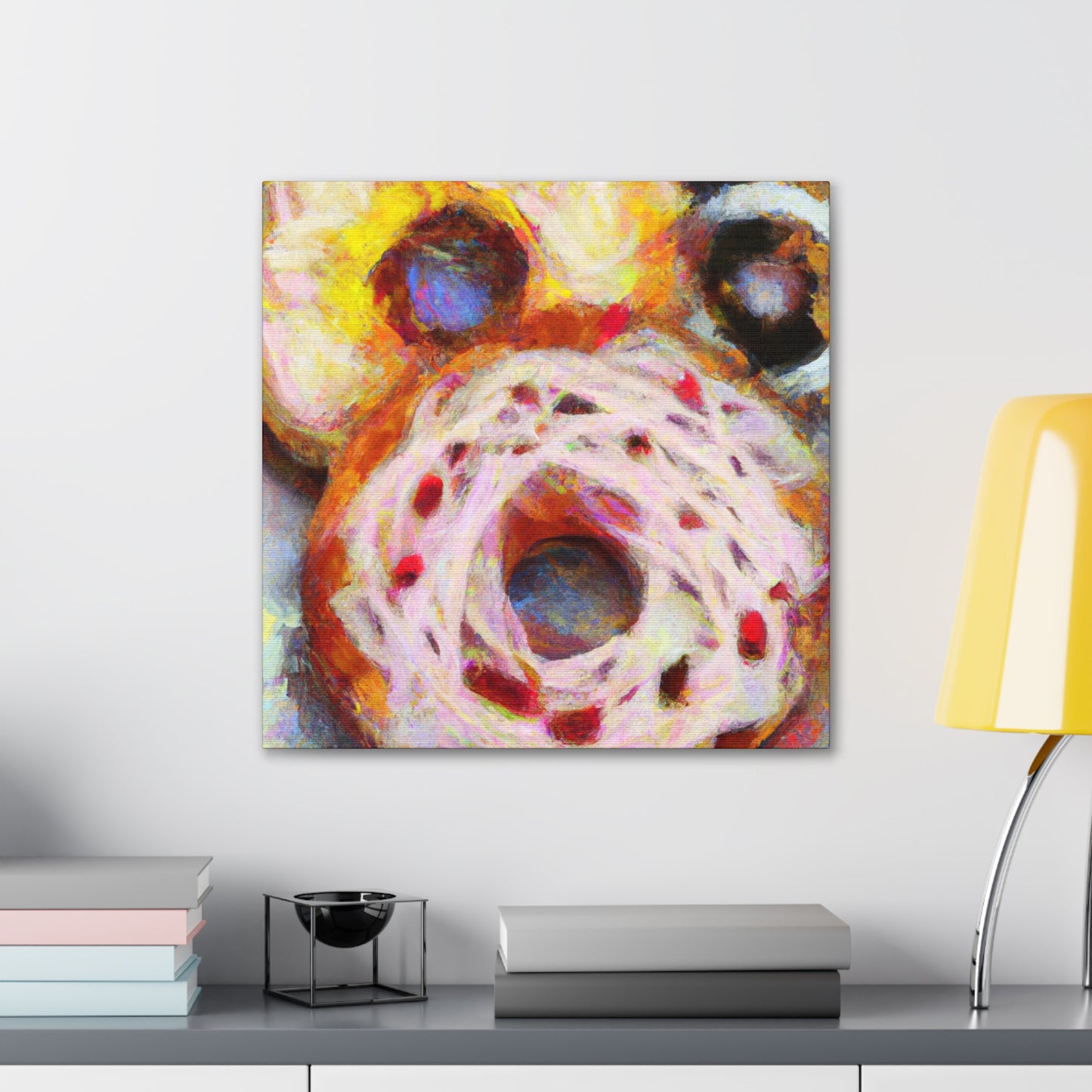 Doughnut Dreamscape Painting - Canvas