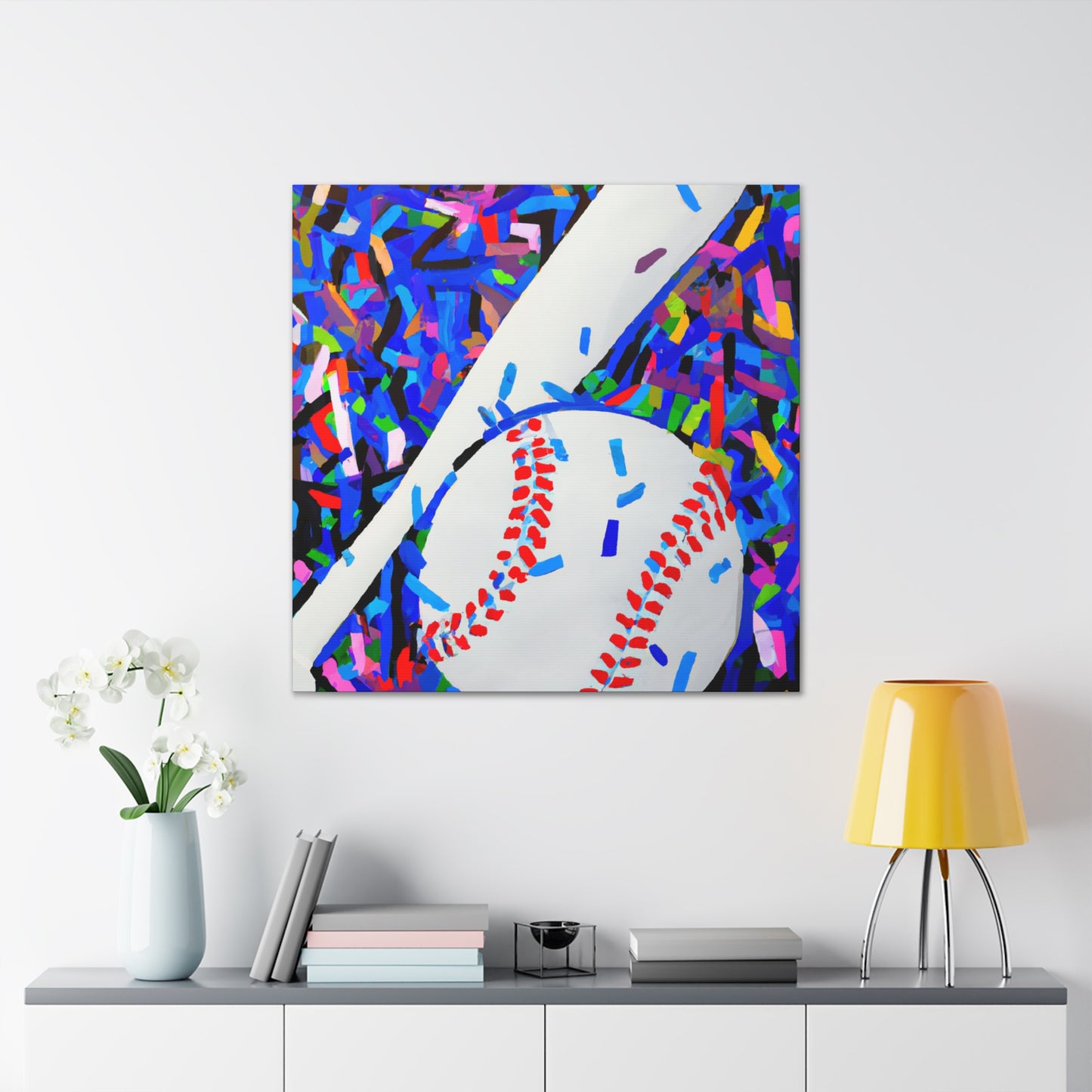 Baseball's Colorful Life - Canvas