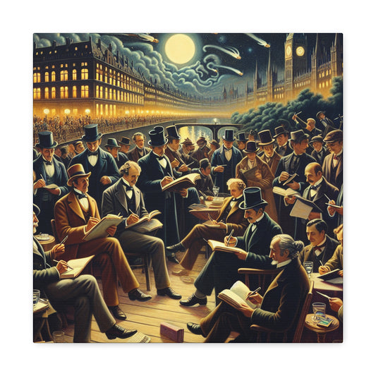 Midnight Literary Gathering - Canvas