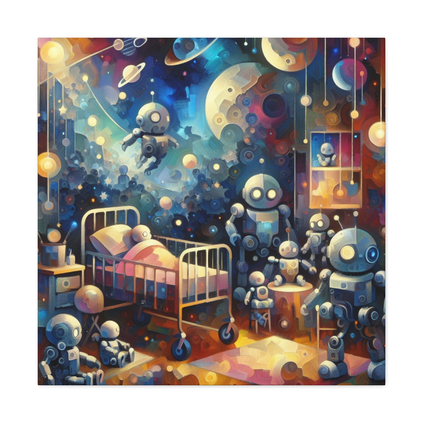 Metallic Cosmos Explorers - Canvas