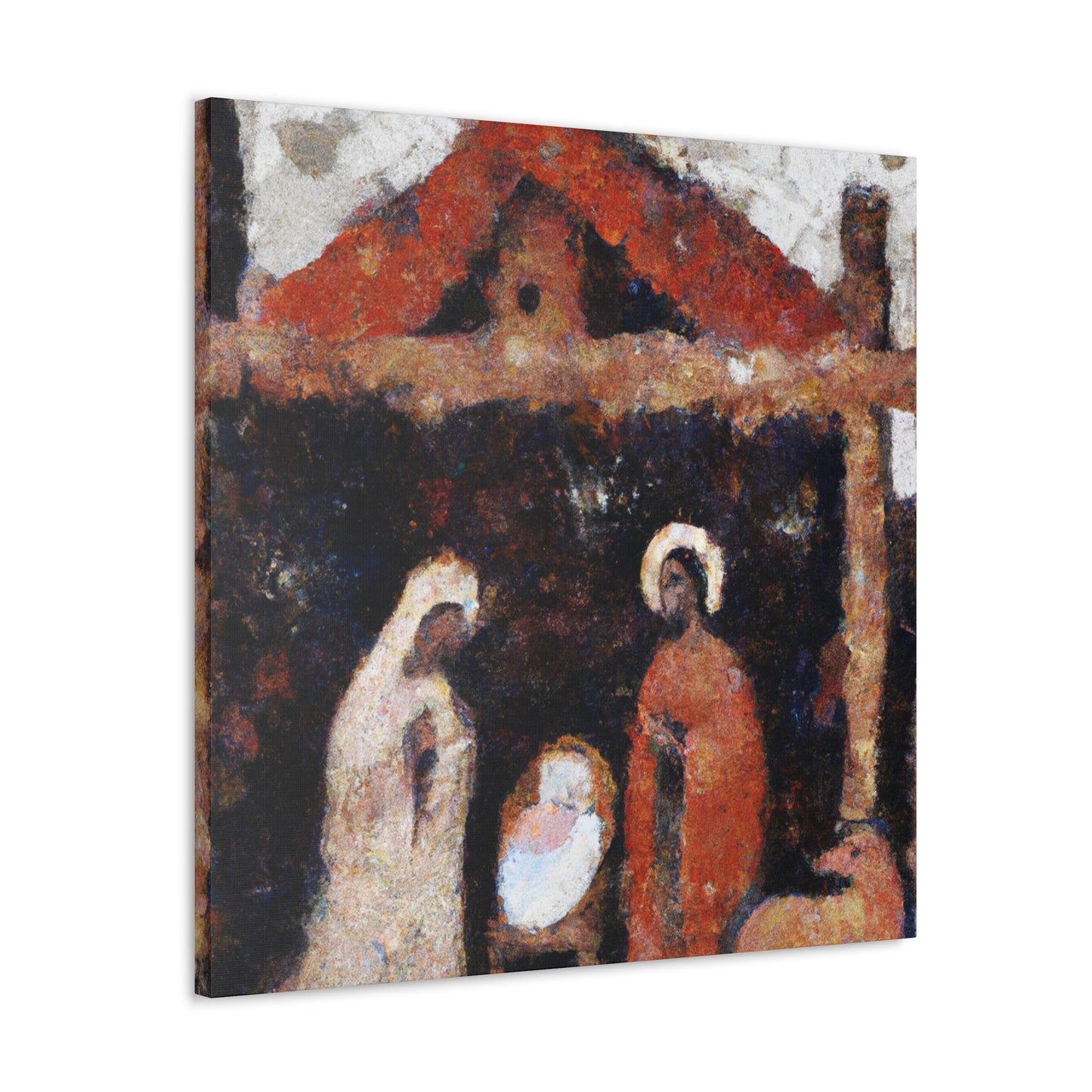 Infant's Midnight Manger - Canvas