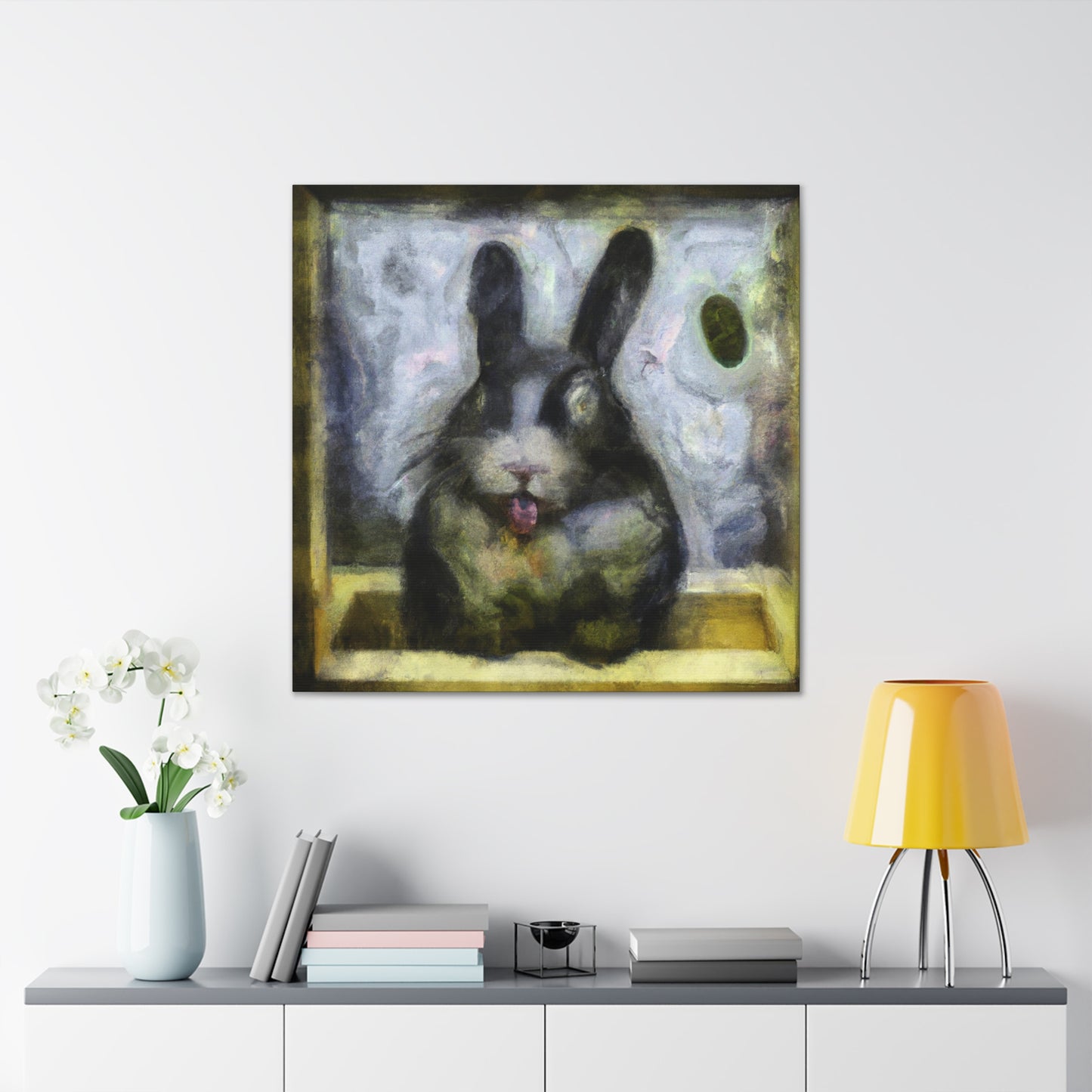 "Rabbit in a Dreamscape" - Canvas