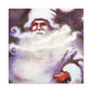 "Santa Claus Blooming Joy" - Canvas