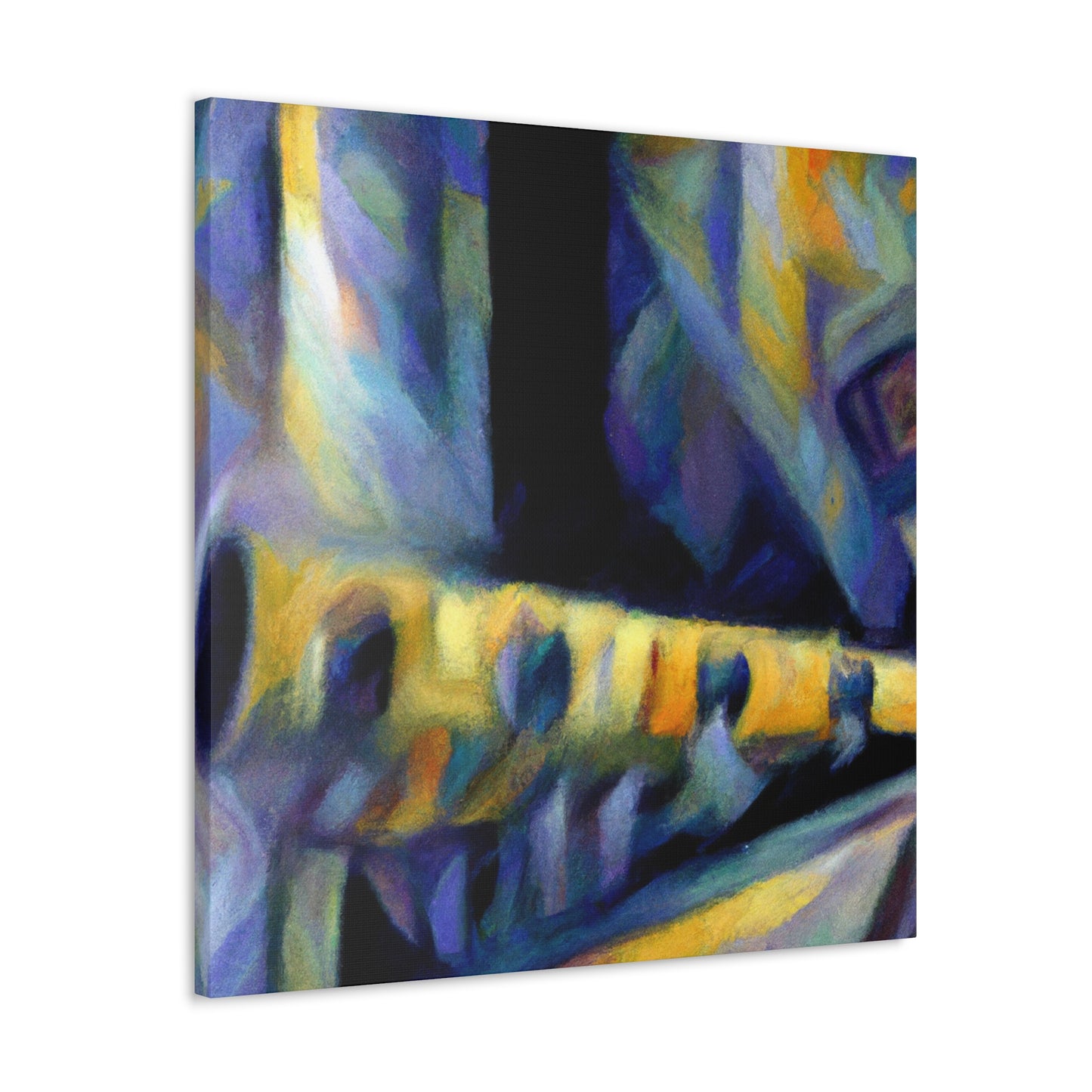 "Flute in Joyous Hues" - Canvas