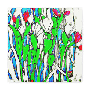 "Tulip Dreamscape Abstraction" - Canvas