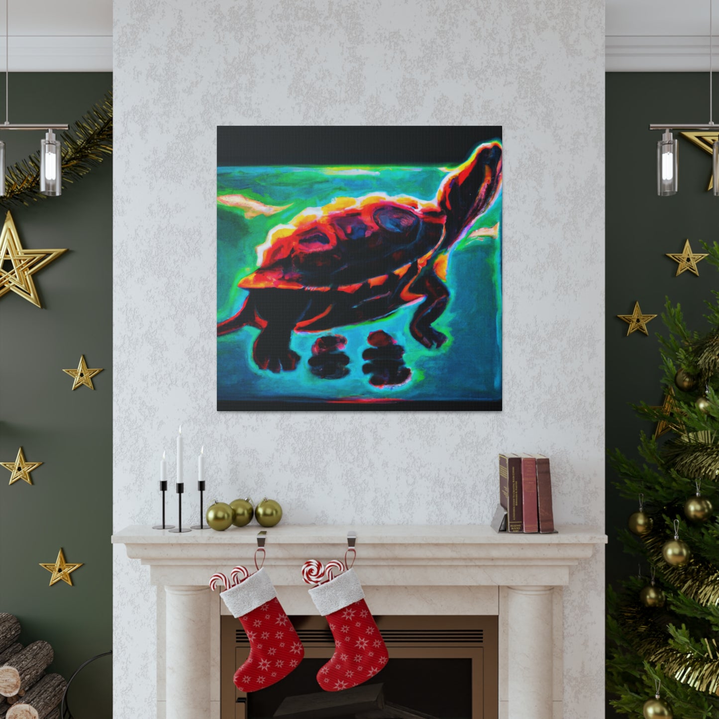 "Turtle of Art Deco" - Canvas