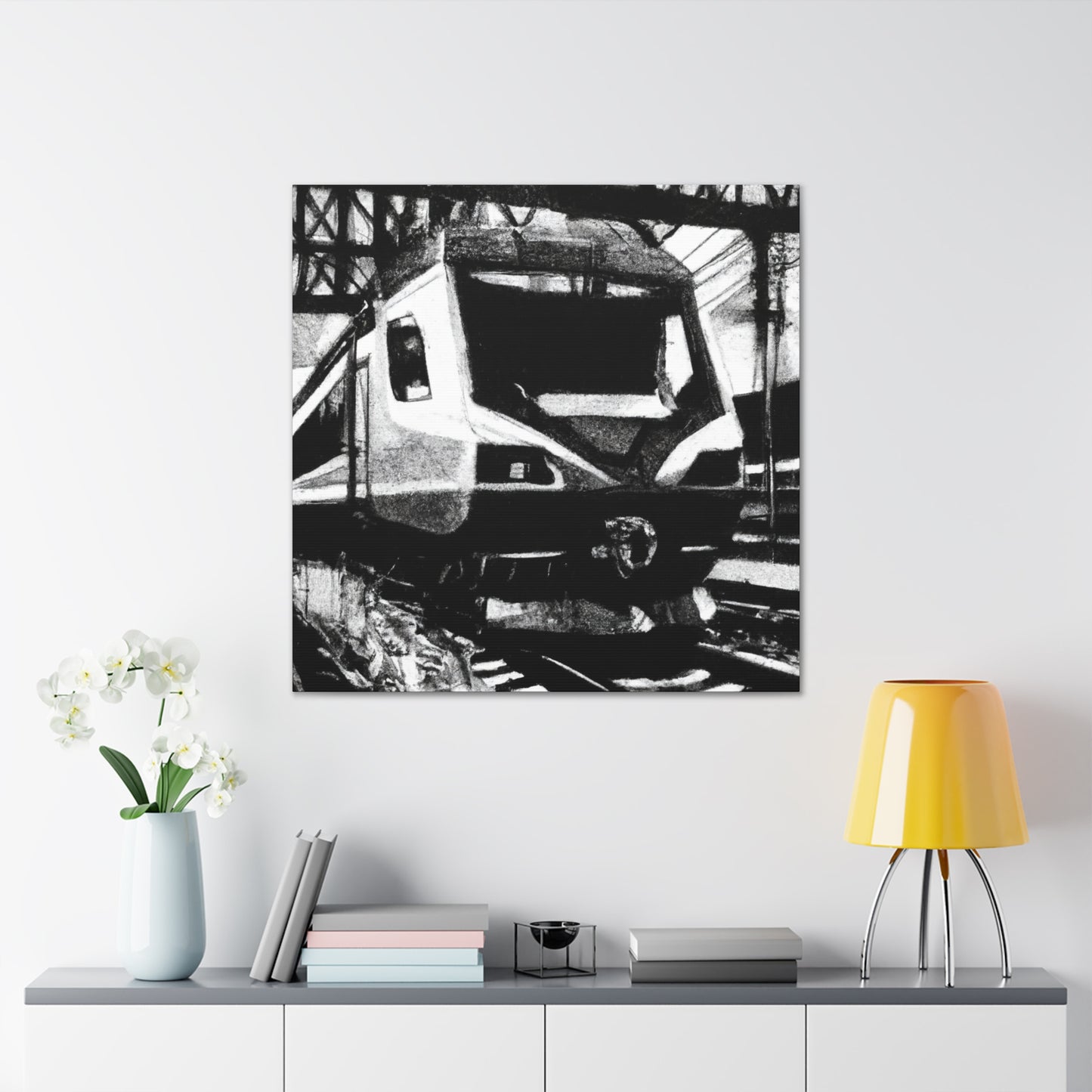 Train in Transition. - Canvas