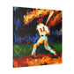 Catching a Fly Ball - Canvas