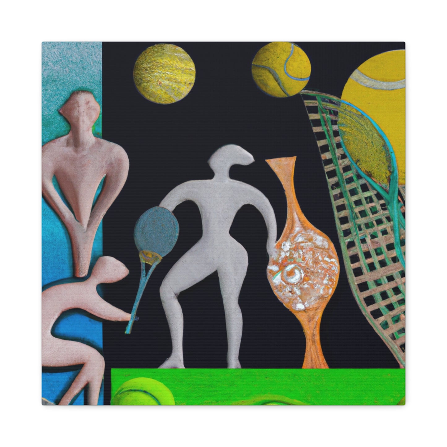 "Tennis in the Twilight" - Canvas