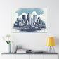 "Urban Rhapsody: Midwestern Mosaic" - Canvas