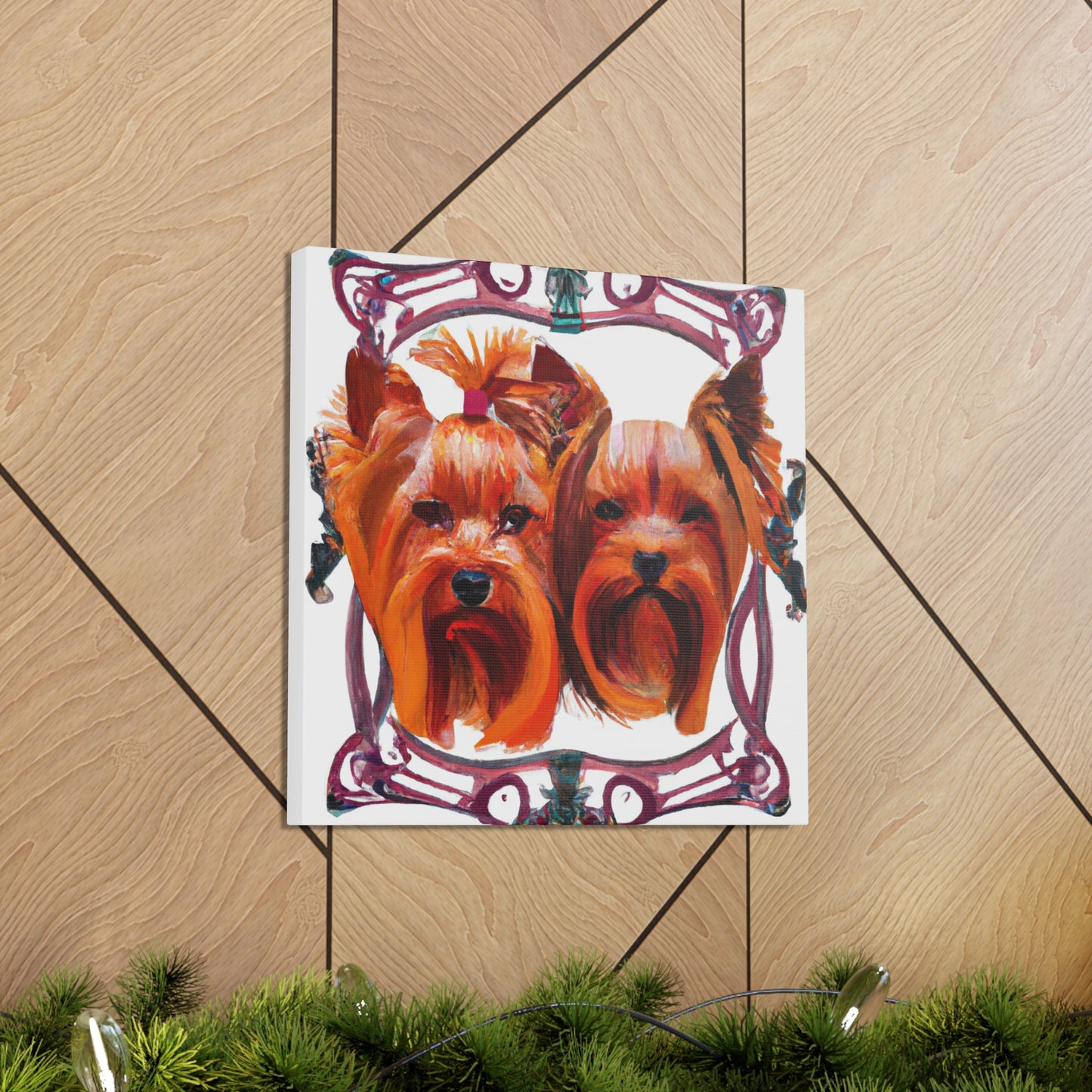 "Yorkshire Terrier Portrait" - Canvas