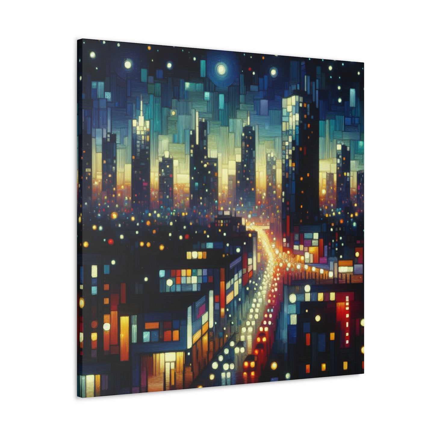 "Nightscape Luminescence" - Canvas