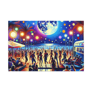 Lunar Celebration on Shore - Canvas