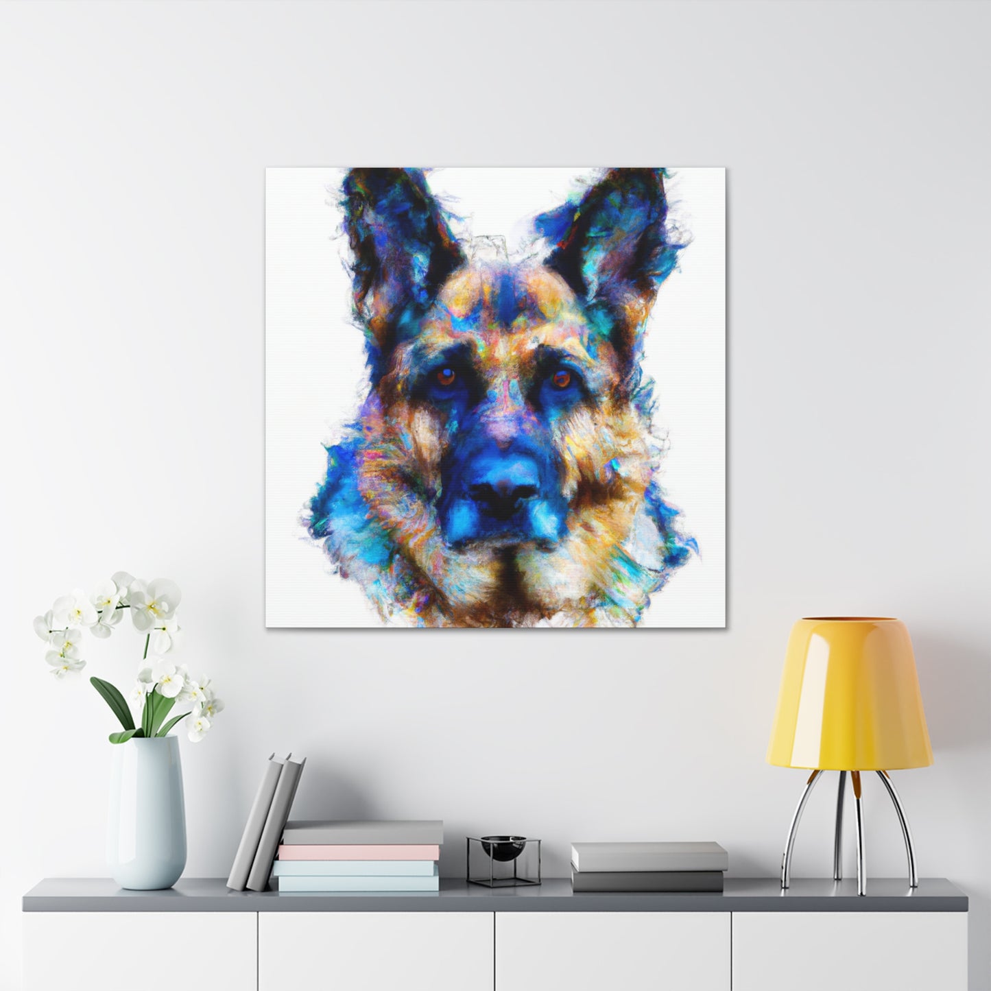 "German Shepherd Solitude" - Canvas