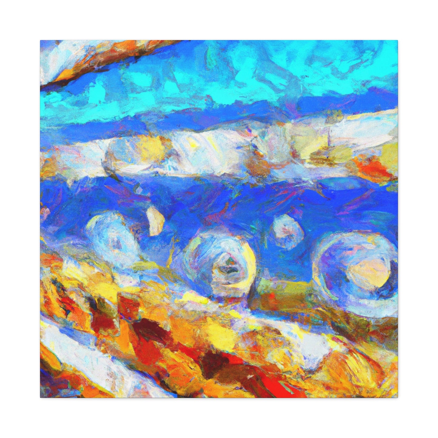 "Seawall on the Horizon" - Canvas