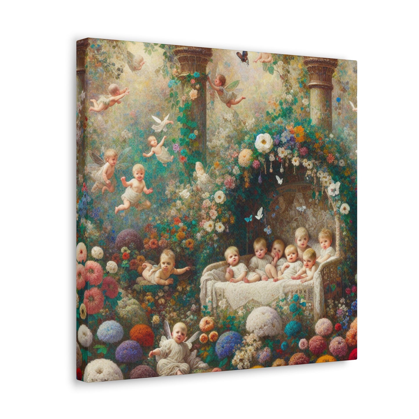 Enchanted Floral Fairyland - Canvas