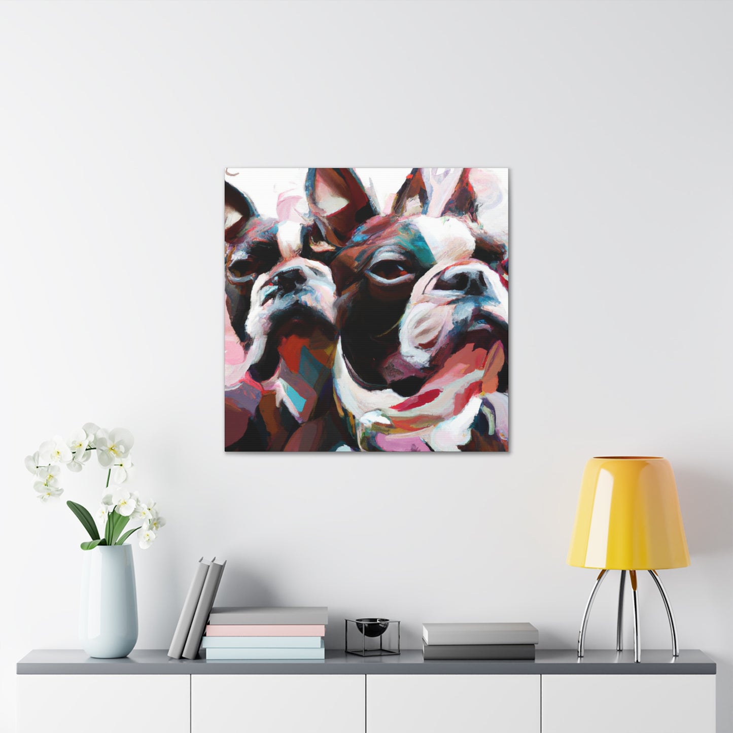 Boston Terrier Dreamscape - Canvas