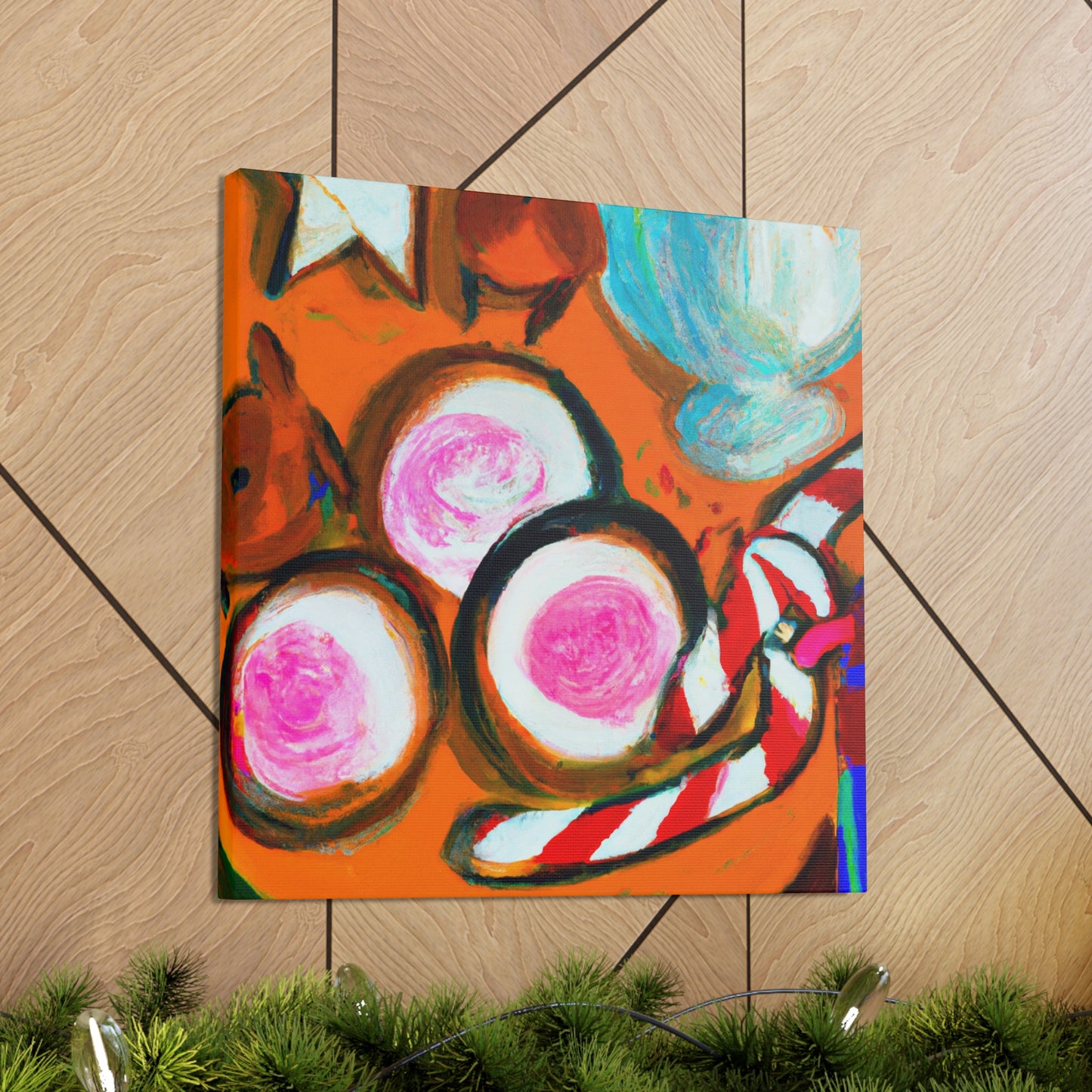 "Milk and Cookies Abstraction" - Canvas