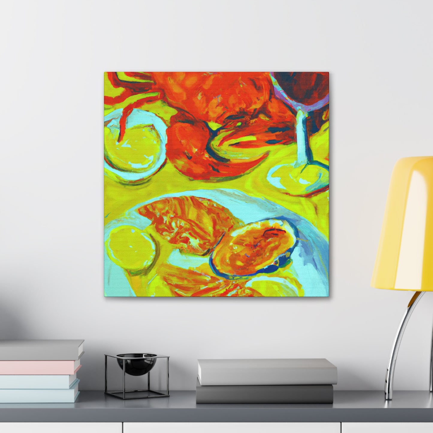 "Seafood in Post-Impressionism" - Canvas