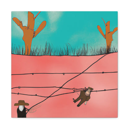 "Barbed Wire Freedom" - Canvas