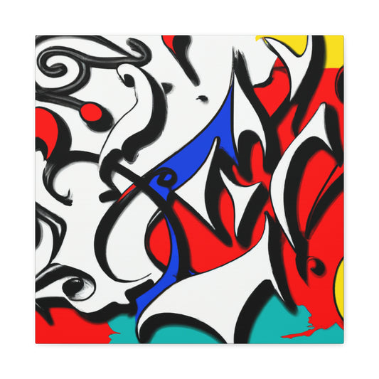 Postmodern Vibrant Reflection - Canvas