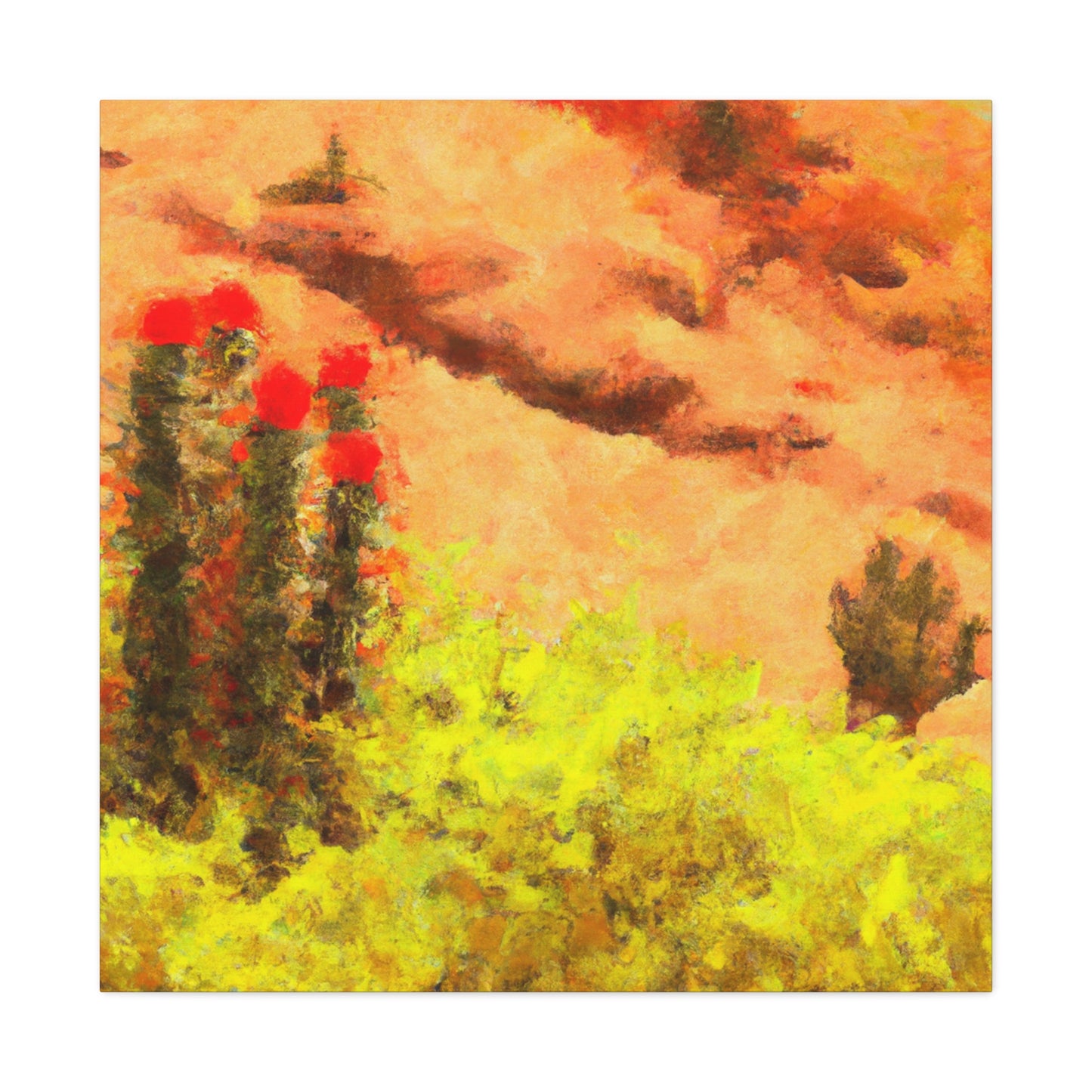 Desert Impressionism Piece - Canvas