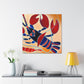 Lobster in Art Deco - Canvas