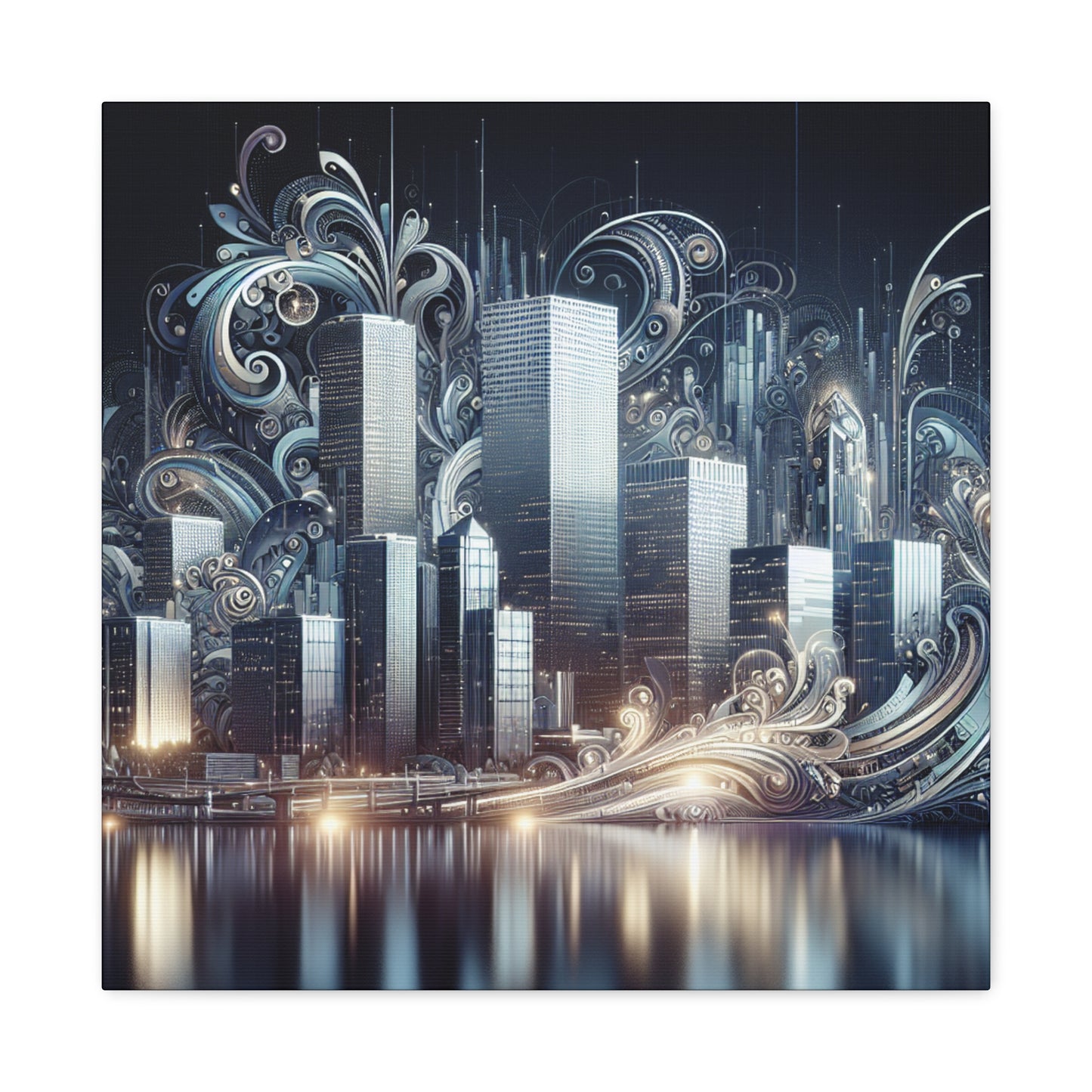 "Majestic Mile-High Metropolis" - Canvas