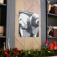 Old English Sheepdog portrait - Canvas