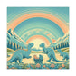 Pastel Prehistoric Paradise - Canvas